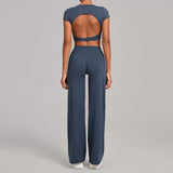 Wholesale Open Back Yoga Set
