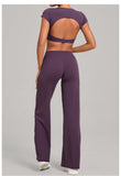 Wholesale Open Back Yoga Set
