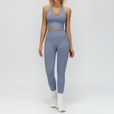 Wholesale Seamless Yoga Vest With Pants Set