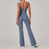 Wholesale Flare Yoga Jumpsuit Set