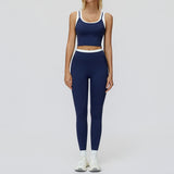 Wholesale Ribbed Yoga Vest With Pants Set