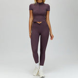 Wholesale Bare Feel Yoga  Short sleeves With Pants Set