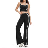 Wholesale Open Back Yoga Vest With Trousers Set