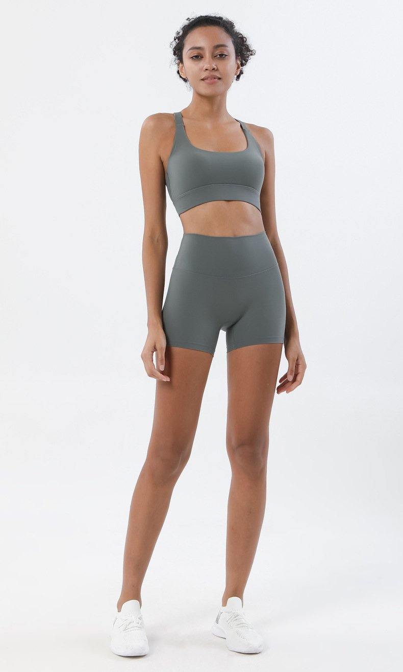 Fully Committed High Waist Yoga Shorts -  - Shorts
