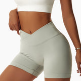 wholesale elastic shorts tight high waist sports